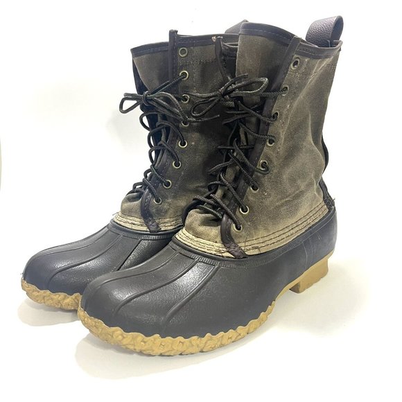Ll bean maine hunting shoe waxed canvas online